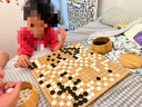 得力（deli）五子棋圍棋象棋楠竹套裝仿玉棋子楠竹雙面棋盤(pán)棋罐高檔親朋送禮盒 曬單實(shí)拍圖