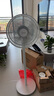 美的（Midea）電風(fēng)扇落地扇臺扇家用大風(fēng)量電扇宿舍輕音低噪臺式桌面兩用節能 【升級七葉強風(fēng)  臺地兩用】象牙白 曬單實(shí)拍圖
