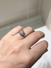 DR鉆戒1克拉莫桑鉆求婚戒指經(jīng)典純銀結婚送女友老婆情人節生日禮物 一克拉鉆戒-閉口(8-20號) 曬單實(shí)拍圖