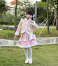 A 21 FUNB女童連衣裙冬季漢服加絨秋冬裙子兒童過(guò)年新年衣服冬裝拜年服冬 L9958粉色加絨拜年服【+暖手包】 120 cm 曬單實(shí)拍圖
