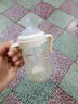 小土豆兒童水杯大寶寶寬口徑防摔防脹氣ppsu直飲吸管奶瓶1歲以上牛奶杯 奶酪白色 （帶吸嘴+直飲吸管） 曬單實(shí)拍圖