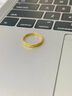 中國黃金（CHINA GOLD）足金幾何菱格戒指女款百搭黃金素圈指環(huán)節日生日禮物送女友愛(ài)人 菱格戒指 約1.7g 曬單實(shí)拍圖