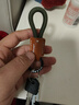 LAAZEE精致皮質(zhì)編制鑰匙扣手工皮繩鑰匙掛件男士鎖匙扣情侶汽車(chē)鑰匙掛飾 皮革編織繩【綠】 曬單實(shí)拍圖