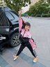 G.duck童裝女童秋裝套裝兒童衣服中大童春秋季運動(dòng)套裝秋冬三件套12女孩 粉色三件套gcmkkec 130 尺碼7~8歲【120-130cm】cm 曬單實(shí)拍圖