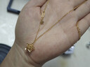 周六福星星黃金項鏈女足金吊墜生日禮物計價(jià)A0613737約3.58g40+5cm 曬單實(shí)拍圖