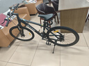 喜德盛山地自行車(chē)黑客350 X6鋁合金車(chē)架21速變速機械碟剎 黑銀色17寸 曬單實(shí)拍圖