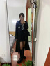 FOX.G女士外套女款風(fēng)衣女裝秋季新款衣服2025時(shí)尚款中長(cháng)款百搭休閑風(fēng) 黑色長(cháng)款風(fēng)衣外套【春秋薄款】 S 【建議110斤以?xún)取?曬單實(shí)拍圖