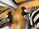 他她（TATA）盧昱曉同款魔法偵探厚底樂(lè )福鞋女真皮黑色小皮鞋秋冬新款JK鞋單鞋 棕色（跟高6CM明星款） 38 曬單實(shí)拍圖