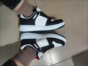 啄木鳥黑白板鞋男款2025新款春秋季潮牌高級時尚男鞋百搭厚底舒適休閑鞋 白黑色 42 曬單實拍圖