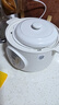 美的（Midea）電燉鍋電蒸鍋 煮粥嬰兒輔食鍋專(zhuān)用燉湯盅煲湯鍋熬粥燉盅1L白瓷隔水燉 蒸燉一體多功能鍋MD-DZE1068 曬單實(shí)拍圖