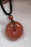 普陀山紅瑪瑙吊墜平安扣吊墜男女送對象送母親送家人 曬單實(shí)拍圖