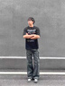 POUM男裝春秋季長褲子男潮牌2025新款工裝褲男vibe風(fēng)直筒休閑褲男士 SM-DS19深灰色 XL 【120-140斤】 碼偏小建議拍大一碼 曬單實拍圖