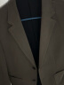 杰逊斯毛呢西装男秋冬季加厚呢子外套修身韩版大码商务男士休闲西服上衣 咖啡色（单件西装） L（105-120斤） 实拍图
