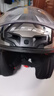 LS2新款摩托車(chē)頭盔四分三盔電動(dòng)助力車(chē)四季大尾翼大碼男女半盔OF608 黑灰銀幻影 3XL(建議61-62CM) 曬單實(shí)拍圖