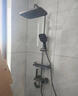 九牧（JOMOO）全銅花灑家用淋浴套裝恒溫數顯鋼琴按鍵浴室衛生間增壓頭除垢衛浴 鋼琴四擋數顯增壓槍灰恒溫-包安裝 曬單實(shí)拍圖