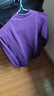 fons女士中老年人秋衣三層加厚上衣純棉媽媽保暖內衣秋褲套裝夾棉開(kāi)衫 單件-紫色（上衣） 2XL 曬單實(shí)拍圖