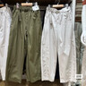 優(yōu)衣庫女裝休閑廓形長(cháng)褲/系腰帶彎刀鐮刀褲子481028 481028/02淺灰色 XL 曬單實(shí)拍圖