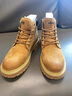 JEEP馬丁靴男2025冬季新款真皮增高厚底靴子男時(shí)尚工裝高幫大黃靴男 土黃色(運動(dòng)碼) 41 (255mm) 曬單實(shí)拍圖