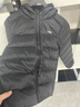 李寧兒童羽絨服男童女中大童23新款短款輕薄保暖外套鴨絨連帽上衣 黑色 新款 160 曬單實(shí)拍圖