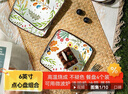 京東京造美式盤(pán) 餐具套裝盤(pán)子碟子喬遷之喜陶瓷 繁花系列點(diǎn)心盤(pán)6英寸*4 曬單實(shí)拍圖