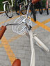飛鴿（FLYING PIGEON）自行車成人通勤車自行車學(xué)生單車成人自行車通勤自行車女士自行車 標(biāo)配奶油米|單速|(zhì)輻條輪+禮包 24寸適合150-170cm 曬單實(shí)拍圖