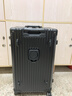 啄木鳥(niǎo)行李箱37分大容量拉桿箱女2025新款結實(shí)耐用鋁框出國旅行箱子男 商務(wù)黑-PLUS版 28英寸 37分鋁框箱體托運箱 曬單實(shí)拍圖