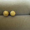 金至尊（3DG Jewellery）黃金耳釘女圓珠磨砂足金耳飾送女友自戴生日禮物計價 一對-金重0.82克-EB01012224 曬單實拍圖