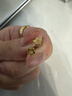 菜百首飾 黃金耳飾 足金鏤空星星耳飾 計價(jià) 約0.85克 曬單實(shí)拍圖