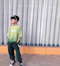 G.duck童裝男童夏裝套裝24新款兒童衣服中大童短袖套裝運動(dòng)兩件套男孩潮 綠色長(cháng)褲套裝gesoqmk 160 尺碼13~14歲【150-160cm】cm 曬單實(shí)拍圖