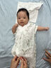童泰（TONGTAI）嬰兒短袖連體衣夏季新生兒衣服寶寶蝴蝶哈衣爬服和尚服蒲公英66cm 曬單實(shí)拍圖