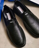鮟鱇春秋老北京布鞋男透氣商務(wù)休閑軟底仿皮鞋爸爸鞋A5038 黑色  39  曬單實(shí)拍圖