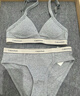 Calvin Klein內衣女士三條裝循環(huán)提花ck舒適棉質(zhì)彈力透氣性感比基尼三角內褲女 MP1-太空黑/淺灰色/月光白 3條 M 曬單實(shí)拍圖