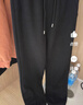 羊羔絨運動(dòng)褲女秋冬加絨加厚棉褲子保暖媽媽大碼寬松高腰休閑CYD 黑色 (復合加厚北極絨) XL 曬單實(shí)拍圖