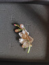 唐后【中秋節禮物】正品天然白玉蘭花胸針高檔女淡水珍珠奢華別針 天然白貝玉蘭花-送官方鑒定證書(shū) 曬單實(shí)拍圖