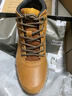 卡特圓頭系帶男鞋工裝高幫真牛皮休閑耐磨牛皮輕便戶(hù)外休 紅棕色 39 曬單實(shí)拍圖