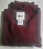 優(yōu)衣庫合作款/男裝女裝高領(lǐng)針織衫/長(cháng)袖毛衣毛衫479733 19 酒紅色 M /170/92A 曬單實(shí)拍圖