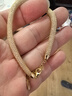 周大生*DC金色錢袋子手鏈純銀S925細閃纏繞網(wǎng)格生日禮物送女友【金色】 曬單實拍圖