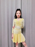 勤度拉丁舞服裝兒童練功服少兒服新款比賽服女童感表演服半身裙演出訓 黑色拉丁舞服【絲絨】 110 曬單實(shí)拍圖