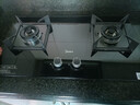 美的（Midea）燃氣灶天然氣雙灶家用5.0KW大火力黑晶寬面板臺嵌兩用灶具一級能效可調支架鋼化玻璃 天然氣灶Q330 液化氣 曬單實(shí)拍圖