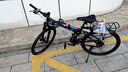 鳳凰（Phoenix） 鳳凰自行車(chē)可折疊山地車(chē)路虎男士成年人變速女式越野公路單車(chē) 條輪炫彩/折疊雙避震/全競速軸承 26寸24速【參考：158-188cm】 曬單實(shí)拍圖