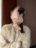 傲列人間白茶整皮芬蘭狐貍毛皮草外套中短款輕奢淑女簡(jiǎn)約可愛(ài)韓系冬新 蘭狐奶杏 M 曬單實(shí)拍圖