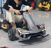 爸爸媽媽漂移卡丁車四輪兒童電動(dòng)車四驅(qū)3-18歲可坐大人親子遙控玩具烤漆款 曬單實(shí)拍圖