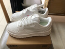 安踏（ANTA）輕松丨女板鞋小白鞋女學(xué)生厚底增高運動(dòng)板鞋 紙莎白-2 36.5 曬單實(shí)拍圖