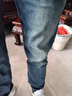真維斯棉彈修身牛仔褲男秋冬新款復古高端加絨加厚時(shí)尚小腳直筒褲男 885藍色 32 曬單實(shí)拍圖