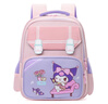 新款小學(xué)生書(shū)包英倫風(fēng)減負背包護脊宇航員耐磨卡通兒童雙肩包6026 紫粉 曬單實(shí)拍圖