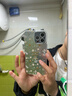 圣圖朗清新小碎花適用新款蘋(píng)果17手機殼iphone16promax女14plus閃粉羽紗13全包11帶鏡頭膜iPhone15手鏈12 精孔羽紗[自帶鏡膜]-小小碎花葉 iPhone 13 Pro Max 曬單實(shí)拍圖