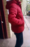 羅蒙（ROMON）25中老年媽媽裝大碼短款棉衣羽絨棉服棉襖媽媽加厚冬裝外套上衣女 商場(chǎng)專(zhuān)柜(酒紅) XL 90-105斤 曬單實(shí)拍圖