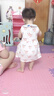 雙魚(yú)兔（SHUAGNYUTU）女童夏裝連衣裙女寶寶棉質(zhì)韓版可愛(ài)背心裙1-2-3小童無(wú)袖洋氣裙子 掌上明珠 粉色 66 曬單實(shí)拍圖
