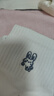 歐迪芬5雙刺繡短襪女士襪子女夏季薄款100%純棉10A抑菌防臭學(xué)生無骨襪 曬單實拍圖