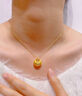 中國黃金（CHINA GOLD）18K黃金小胖福吊墜女新款招財進(jìn)寶k生日禮物送女友老婆教師節禮物18K金小胖福吊墜【贈銀鏈】總重約0.5g 曬單實(shí)拍圖